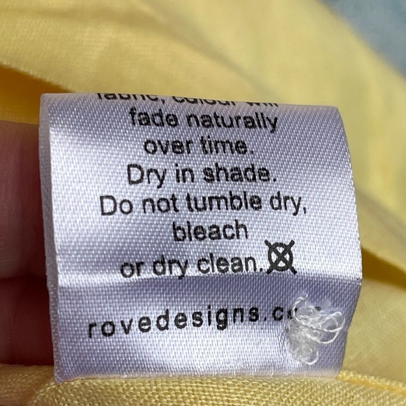 ROVE SUMMER Shirt Dress - lemon linen size small - Picture 11 of 16